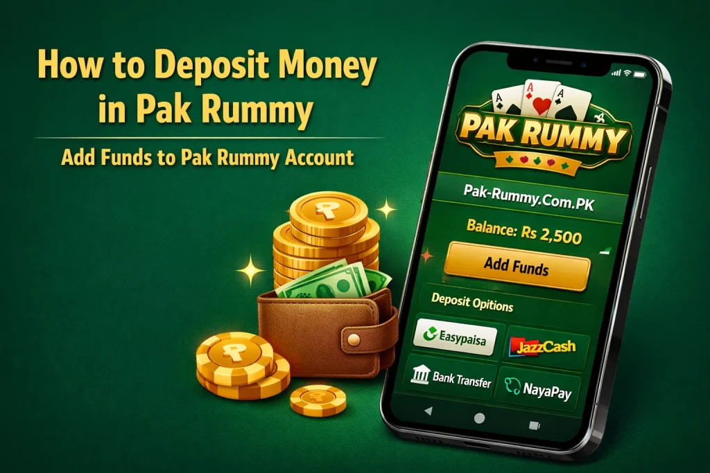 Deposit Money in Pak Rummy