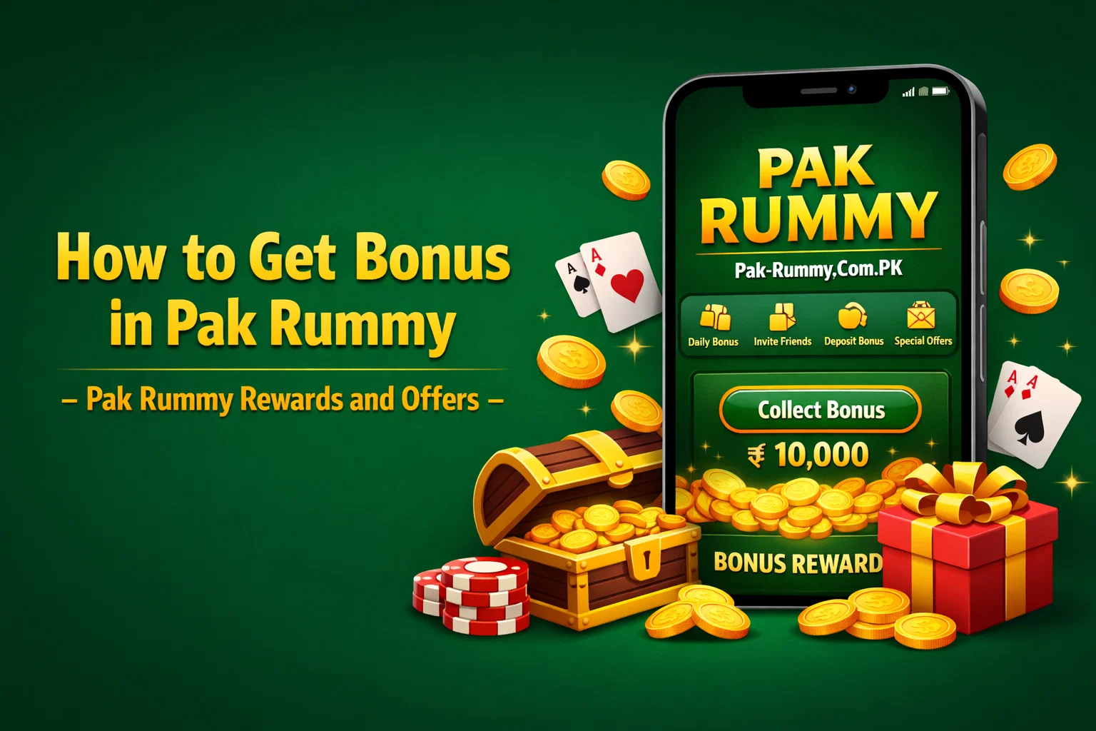 Get Bonus in Pak Rummy