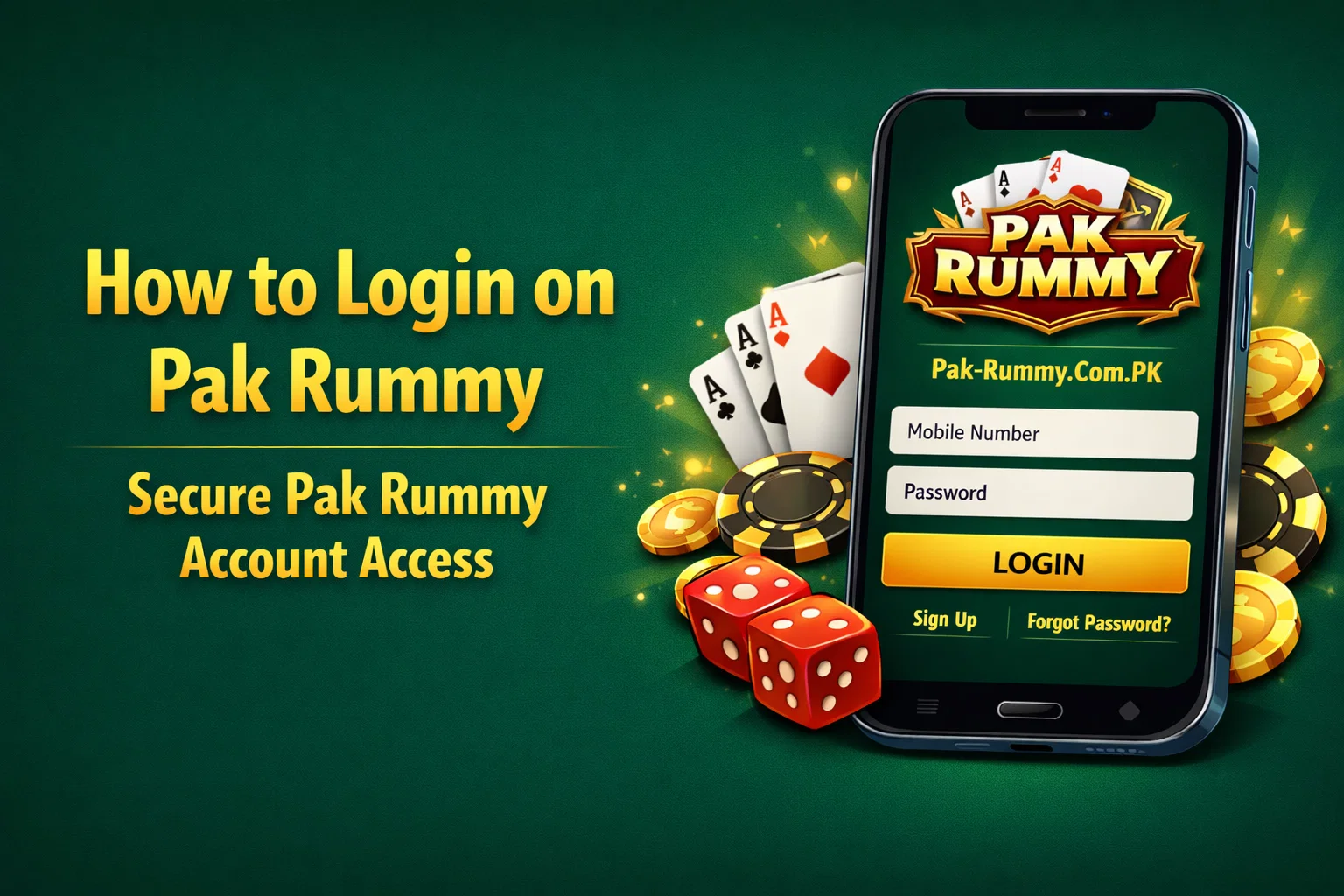 How to Login on Pak Rummy