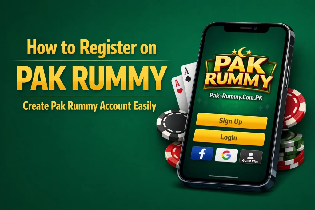How to Register on Pak Rummy